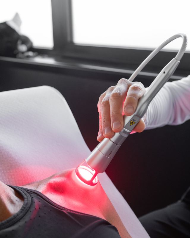 Laserterapia sul ginocchio